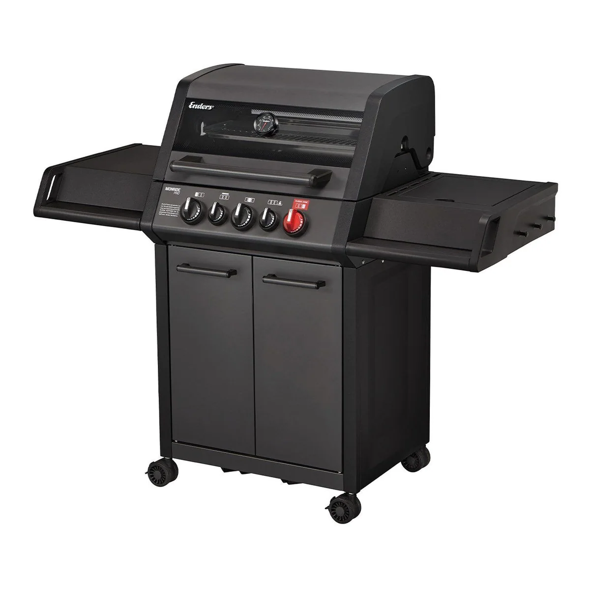 Enders Monroe Pro 3 SIK Turbo Shadow Gasgrill, 3 Brenner, Turbo Zone & Heat Range