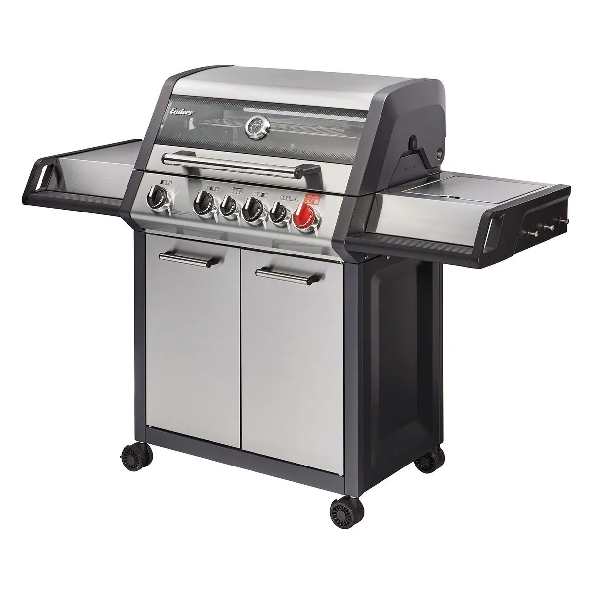Enders Gasgrill Monroe Pro 4 SIK Turbo, Edelstahl, Turbo Zone & Heat Range