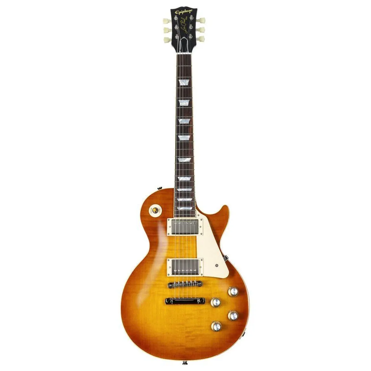 Epiphone 1960 Les Paul Standard Reissue, Mahagoni-Korpus, AAA-Riegelahornfurnier — Iced Tea Burst 2