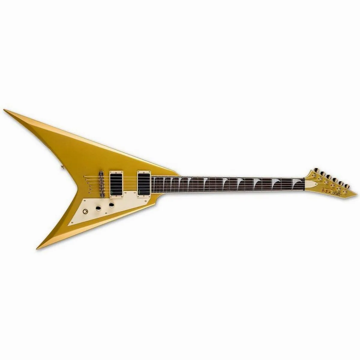 ESP LTD KH-V MGO, Kirk Hammett Signature E-Gitarre in Metallic Gold — Hochwertige Materialien, präzise Tonabnehmer, edles Design 2