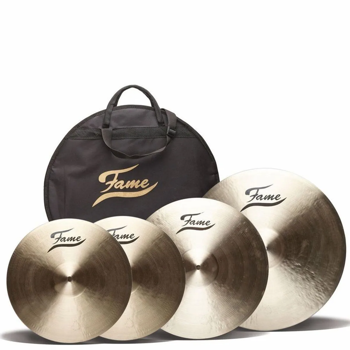 FAME B20 Drum Set, 22" Bass Drum, Piano Black Finish — inkl. Becken & Zubehör 3