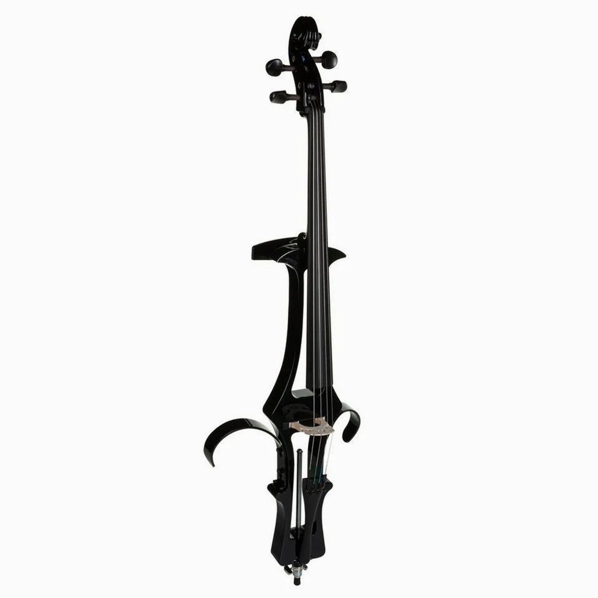 FAME EC-1801 E-Cello schwarz, elektrisches 4/4 Cello, präzise Klangregulierung