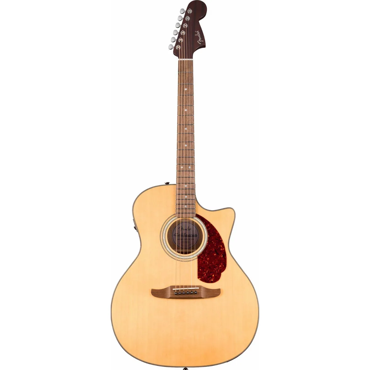 Fender California Deluxe Newporter Natural, vielseitige Akustikgitarre mit Tonabnehmer 2