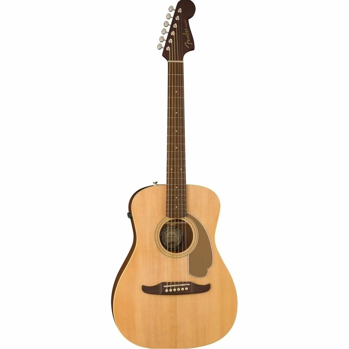 Fender Malibu Player WN Natural, kompakte Westerngitarre mit Fichtendecke, Fishman Flex System