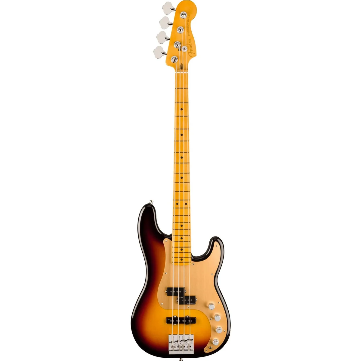 Fender American Ultra II Precision Bass MN Ultraburst, 4-Saiter, aktiv-elektronisch, hochwertiger Korpus