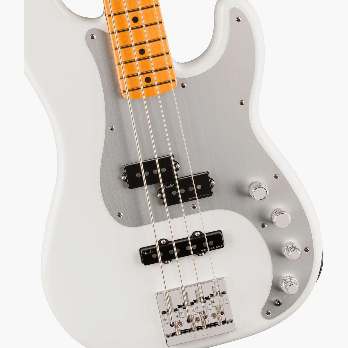Fender American Ultra II Precision Bass MN Avalanche, 4-Saiter, Aktive Elektronik, Hochwertige Verarbeitung 3