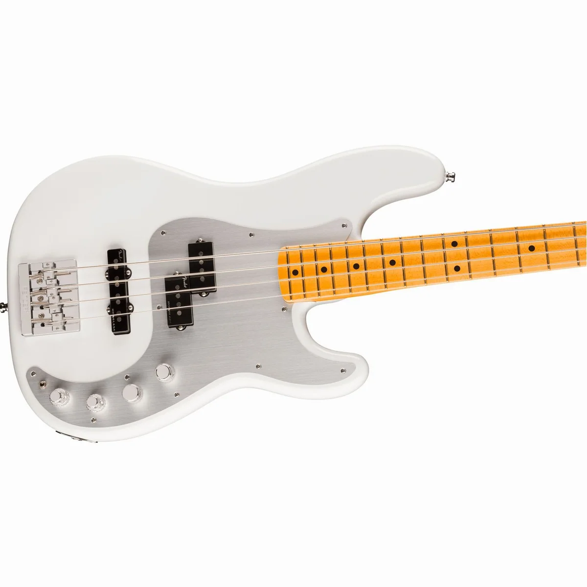 Fender American Ultra II Precision Bass MN Avalanche, 4-Saiter, Aktive Elektronik, Hochwertige Verarbeitung 4