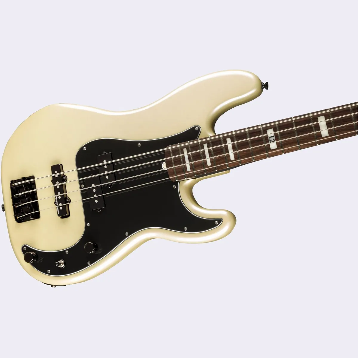 Fender Duff McKagan Deluxe Precision Bass RW White Pearl, erle Korpus, Palisandergriffbrett, einzigartige Tonabnehmer 3