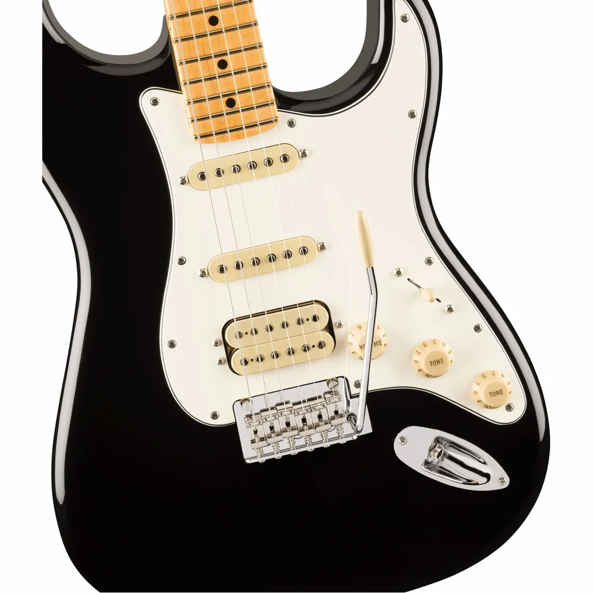 Fender Player II Stratocaster HSS MN Black, Erle-Korpus, Ahorn-Hals, vielseitige Pickup-Konfiguration 3