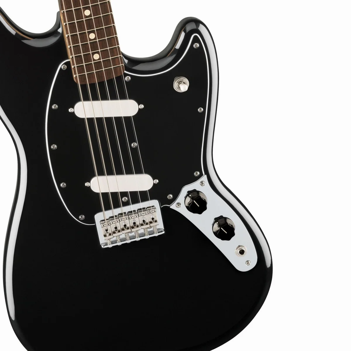Fender Player II Mustang RW Black, Offset-Korpus, Alnico V Tonabnehmer — E-Gitarre 3