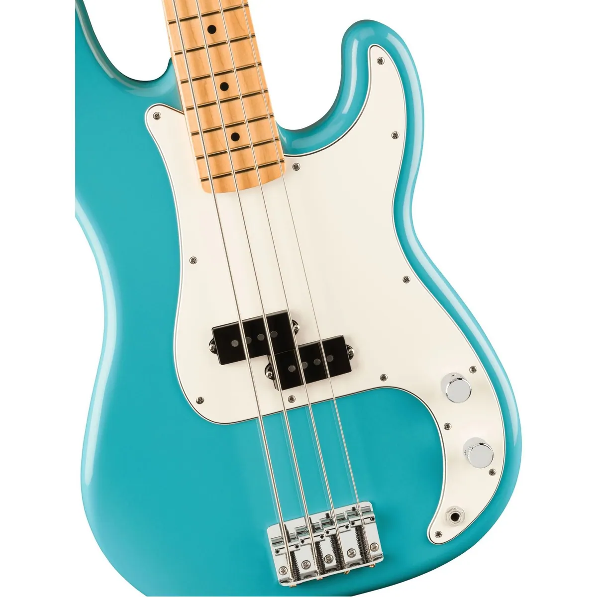 Fender Player II Precision Bass MN Aquatone Blue, Erlekorpus, Ahornhals, Split-Coil-Tonabnehmer 3