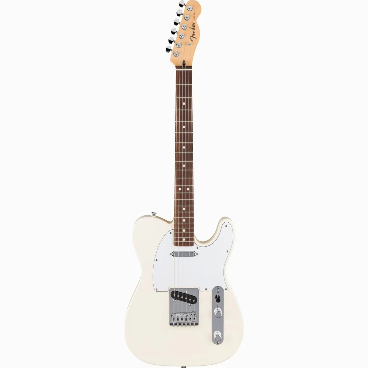 Fender Standard Telecaster LRL Olympic White, Pappel-Korpus, Ahorn-Hals, Tele-Sound