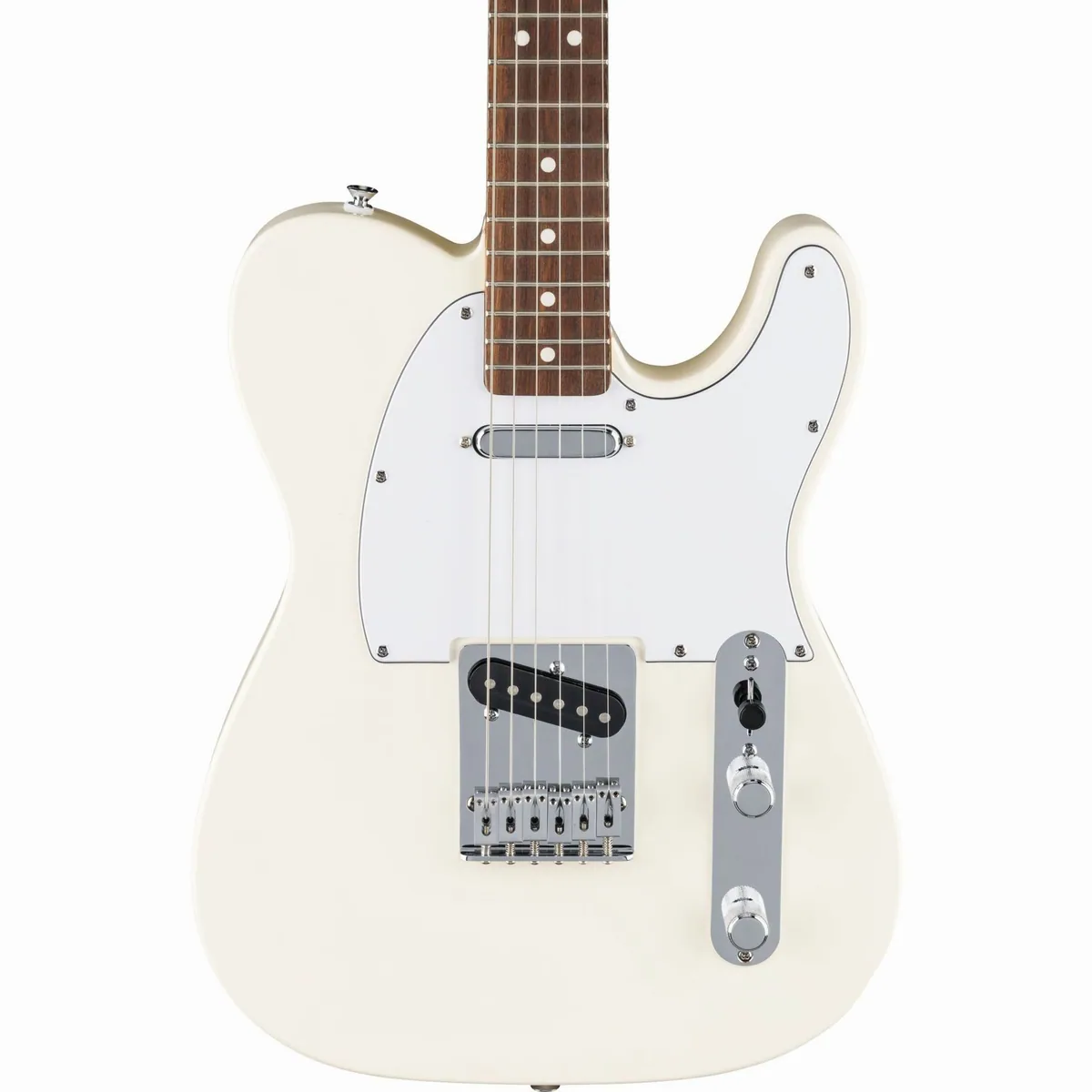Fender Standard Telecaster LRL Olympic White, Pappel-Korpus, Ahorn-Hals, Tele-Sound 3