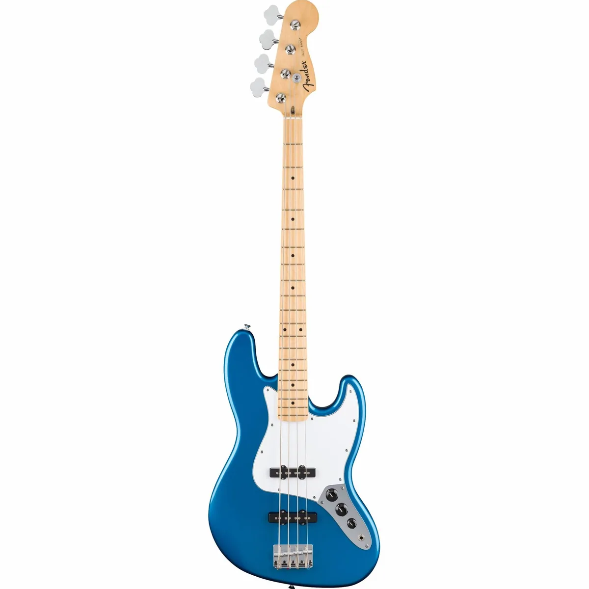 Fender Standard Jazz Bass MN Aqua Marine Metallic, 4-Saiter, Offset-Design, Pappel- und Ahornkorpus
