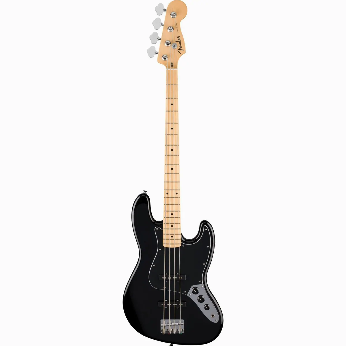 Fender Standard Jazz Bass MN Black, offset Korpus, Ahornhals, Keramik Single Coils