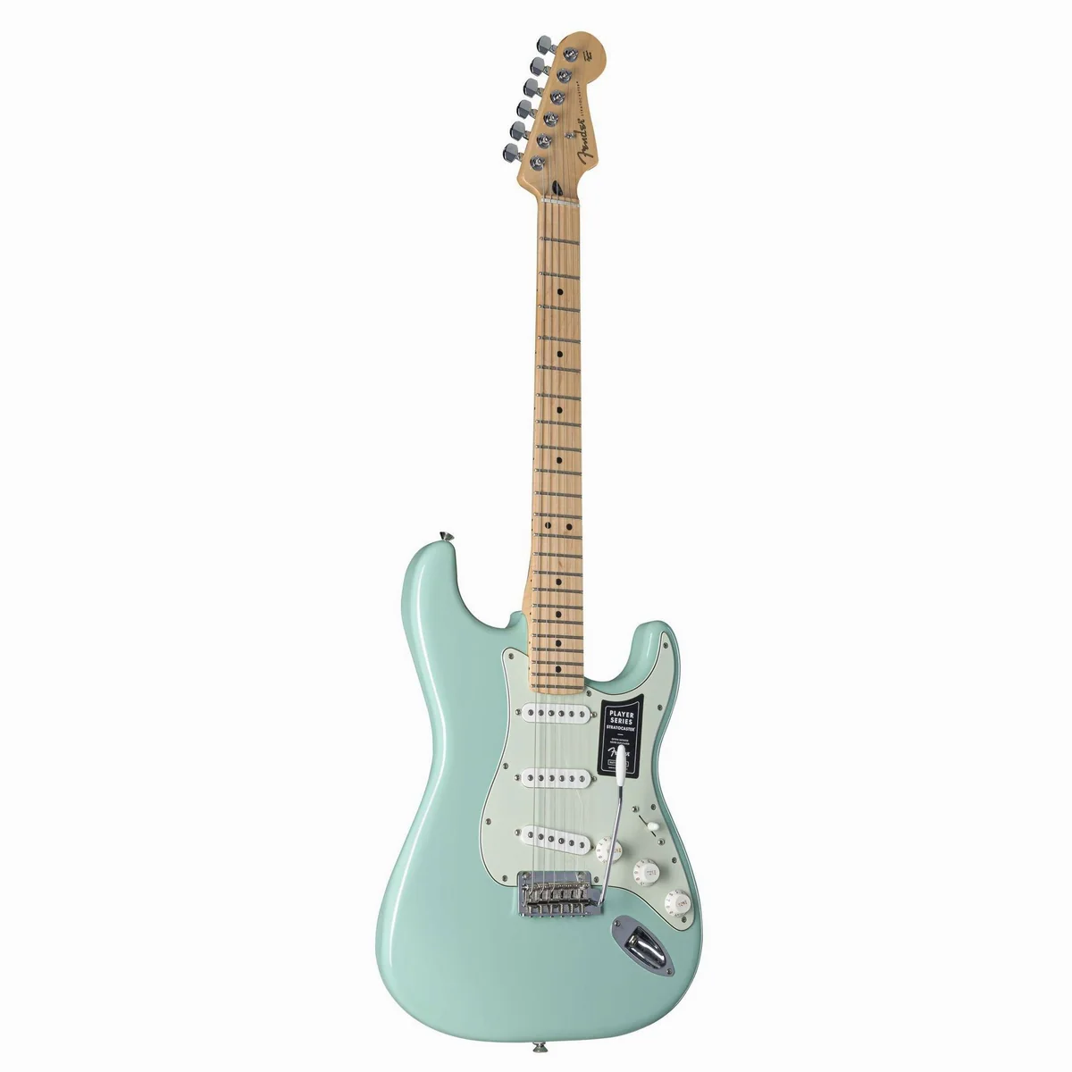 Fender Player Stratocaster MN Surf Green, Erlekorpus, Alnico-5-Tonabnehmer — E-Gitarre