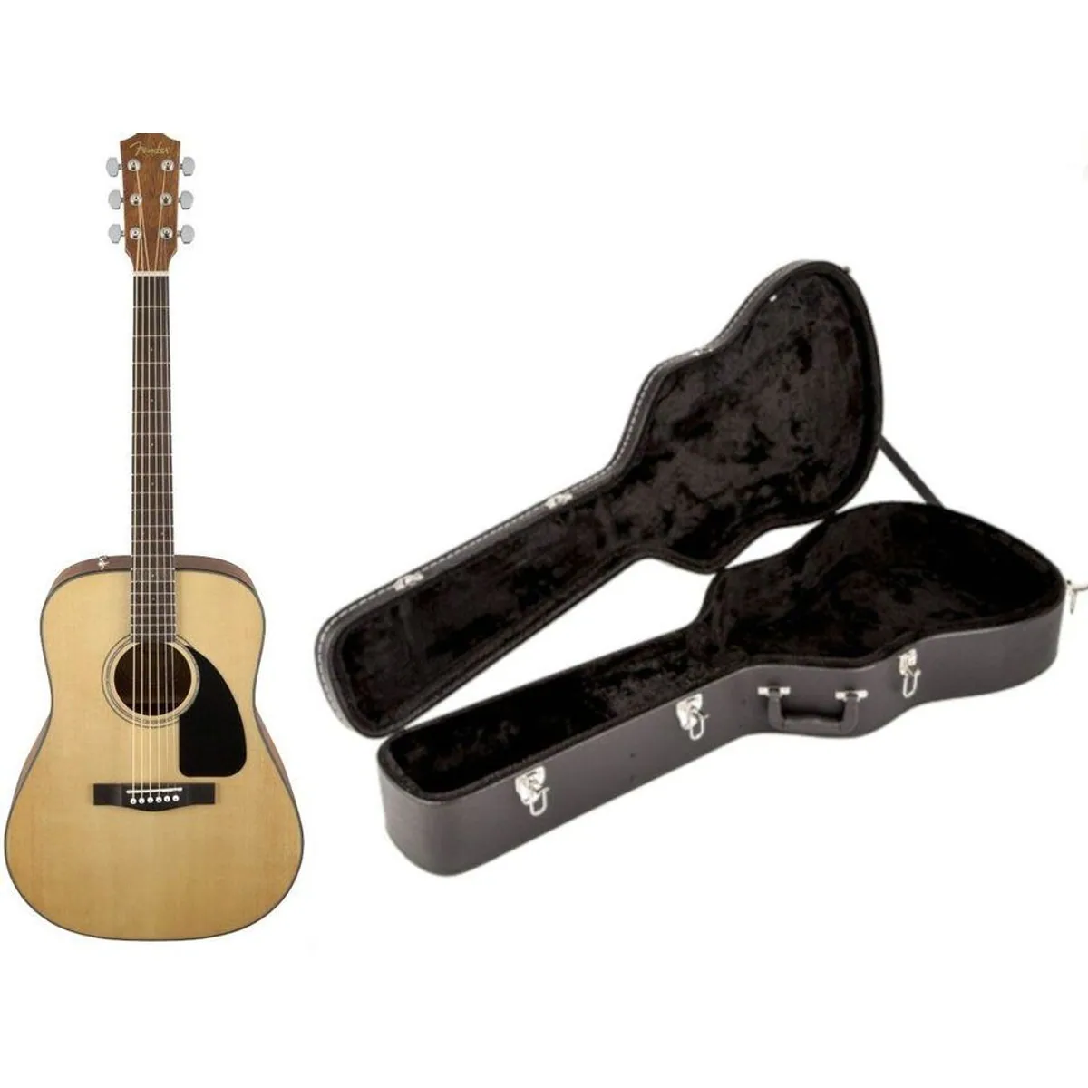 Fender CD-60 Dreadnought Gitarre, ausgewogener Klang, inklusive Hartschalenkoffer