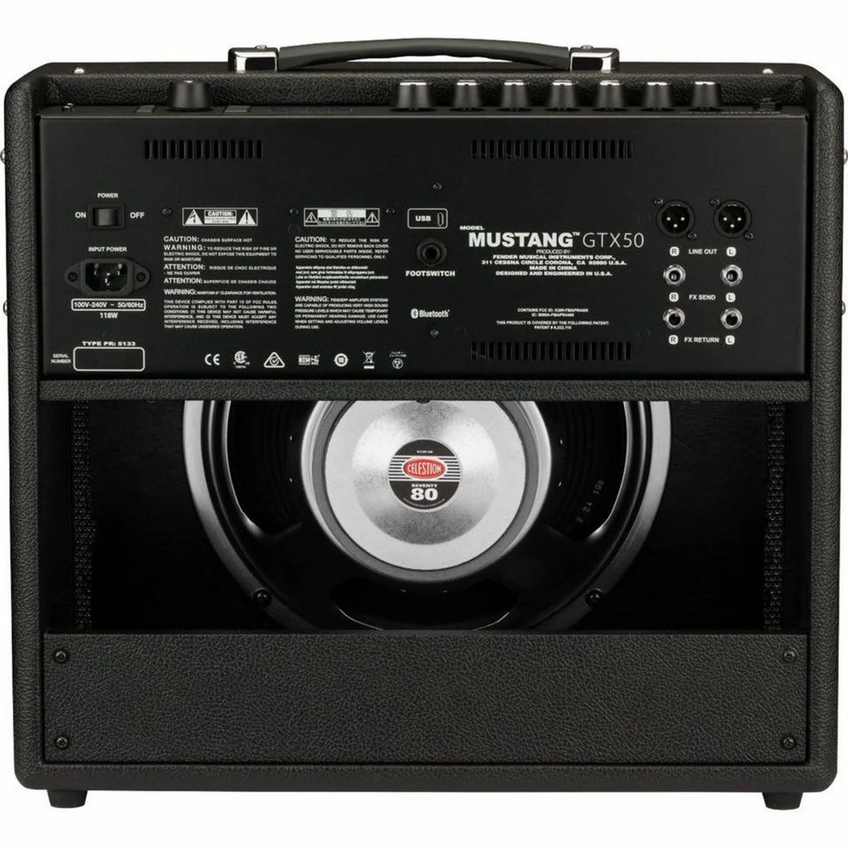 Fender Mustang GTX50 Verstärker, 50 Watt, vielseitige Modeling-Funktionen 3