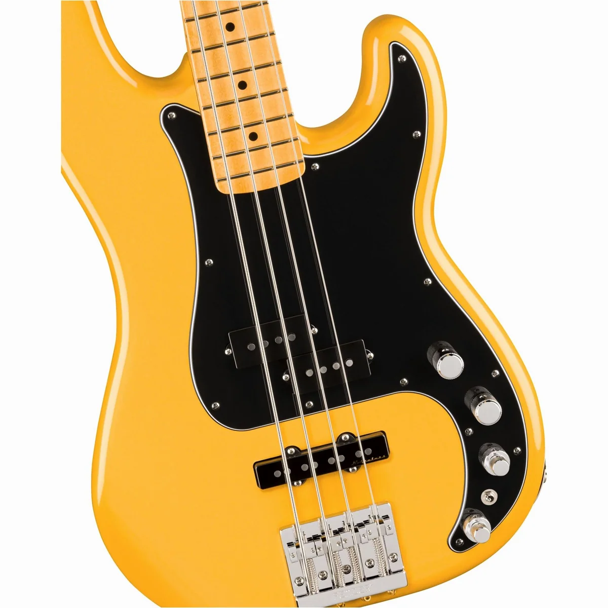 Fender Player II Modified Precision Bass MN, Erle-Korpus, Sunshine Yellow-Finish 3