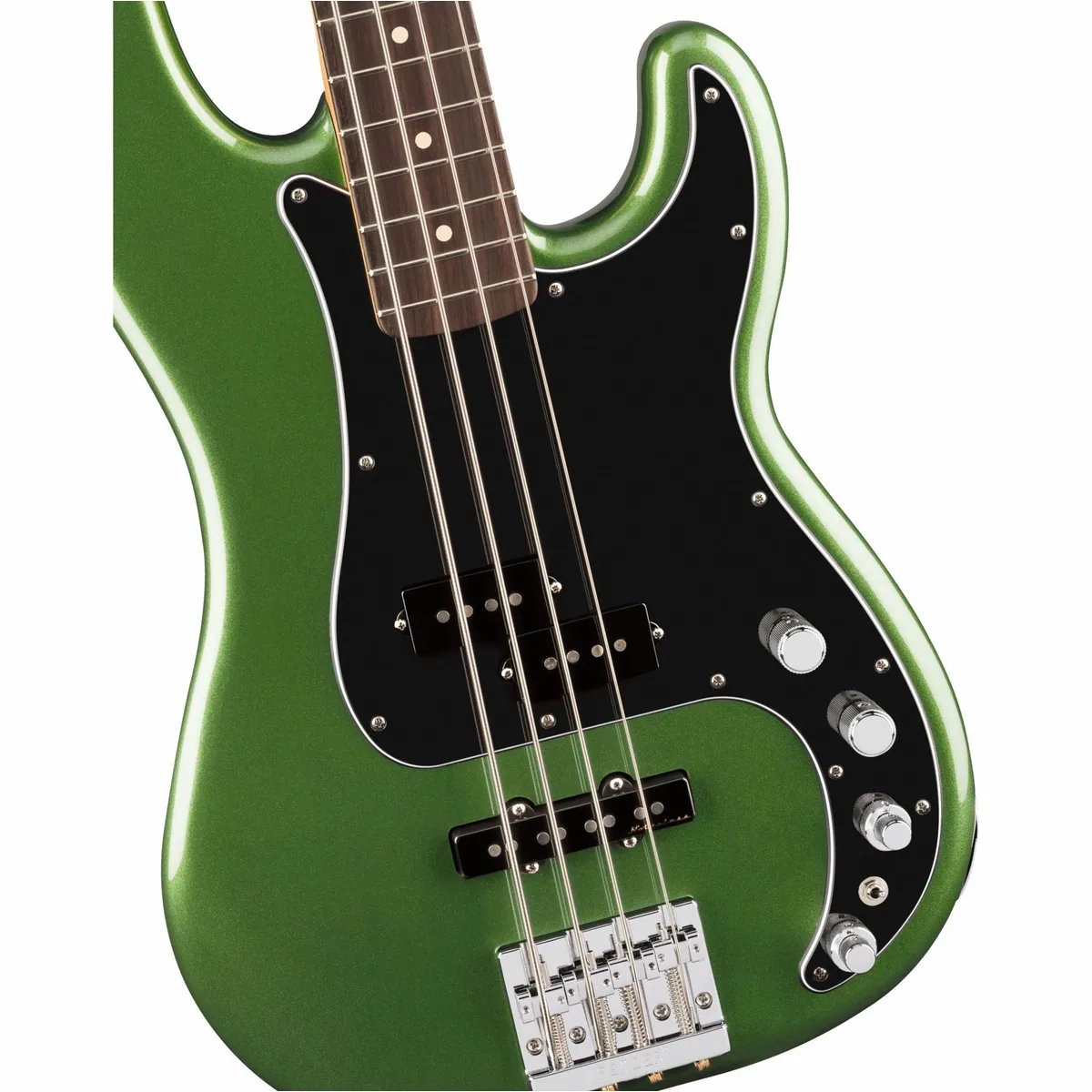 Fender Player II Modified Precision Bass RW, Erlenkorpus, aktiver Preamp — Harvest Green Metallic 3