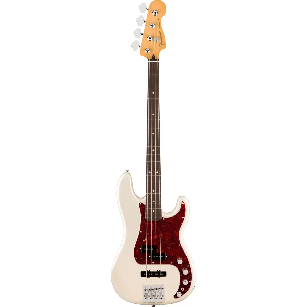 Fender Player II Modified Precision Bass RW, erle Korpus, aktiver Preamp — Olympic Pearl-Finish