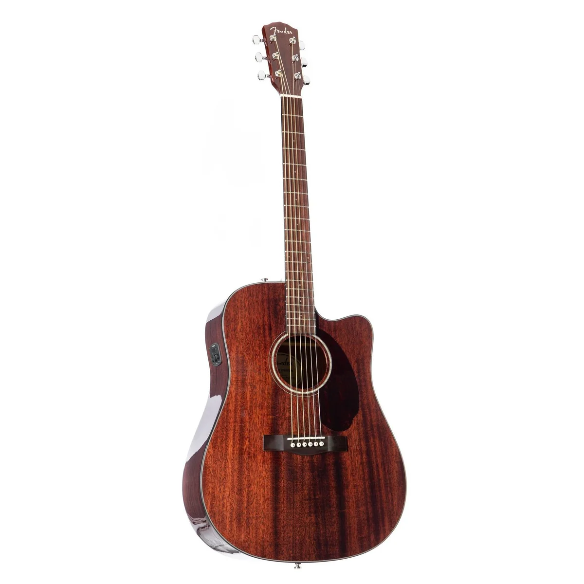 Fender CD-140SCE All Mahogany Dreadnoughtgitarre, warmer Klang, komfortables Spielgefühl, Fishman Presys Tonabnehmer