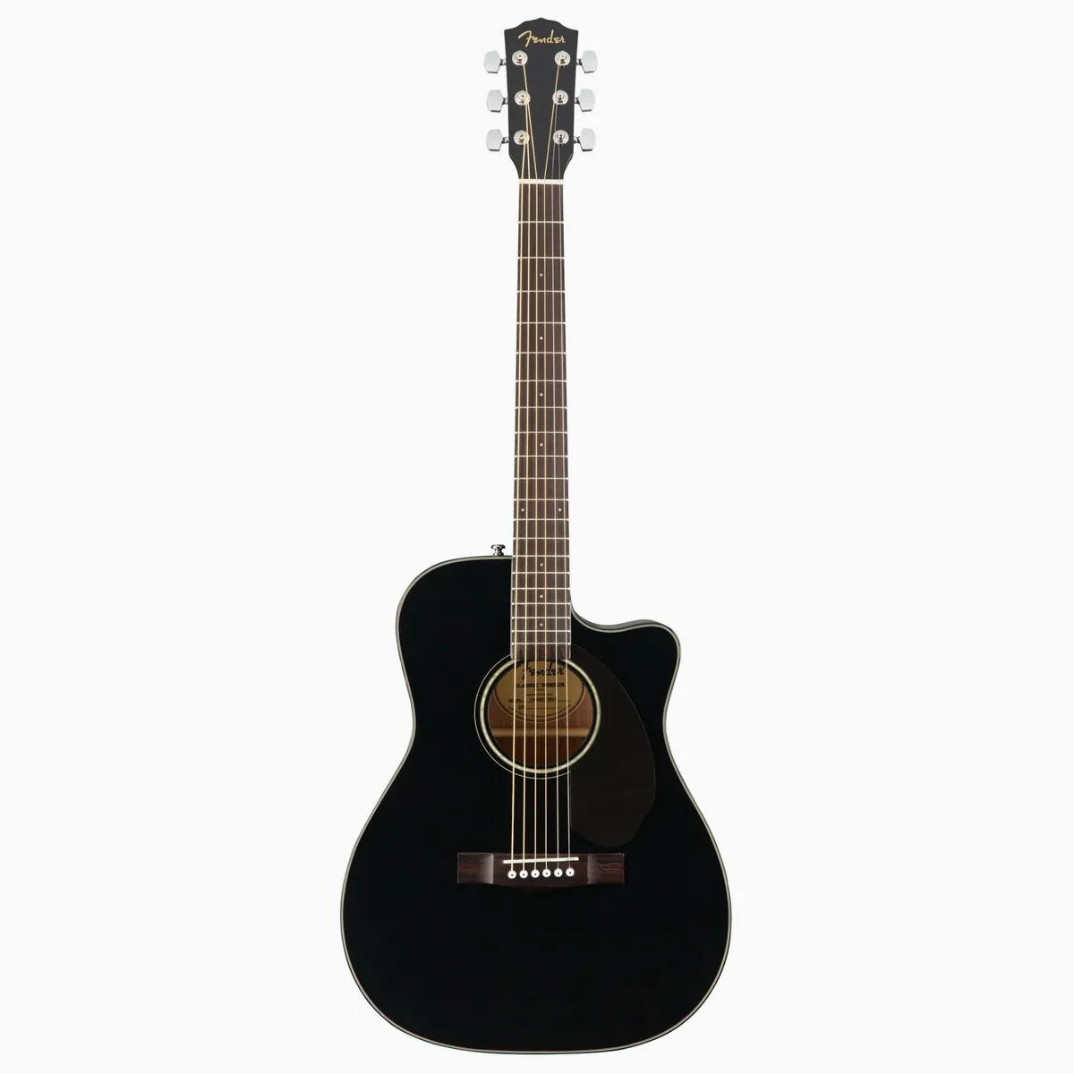 Fender CC-60SCE Black Westerngitarre, massive Fichtendecke, Fishman Tonabnehmer
