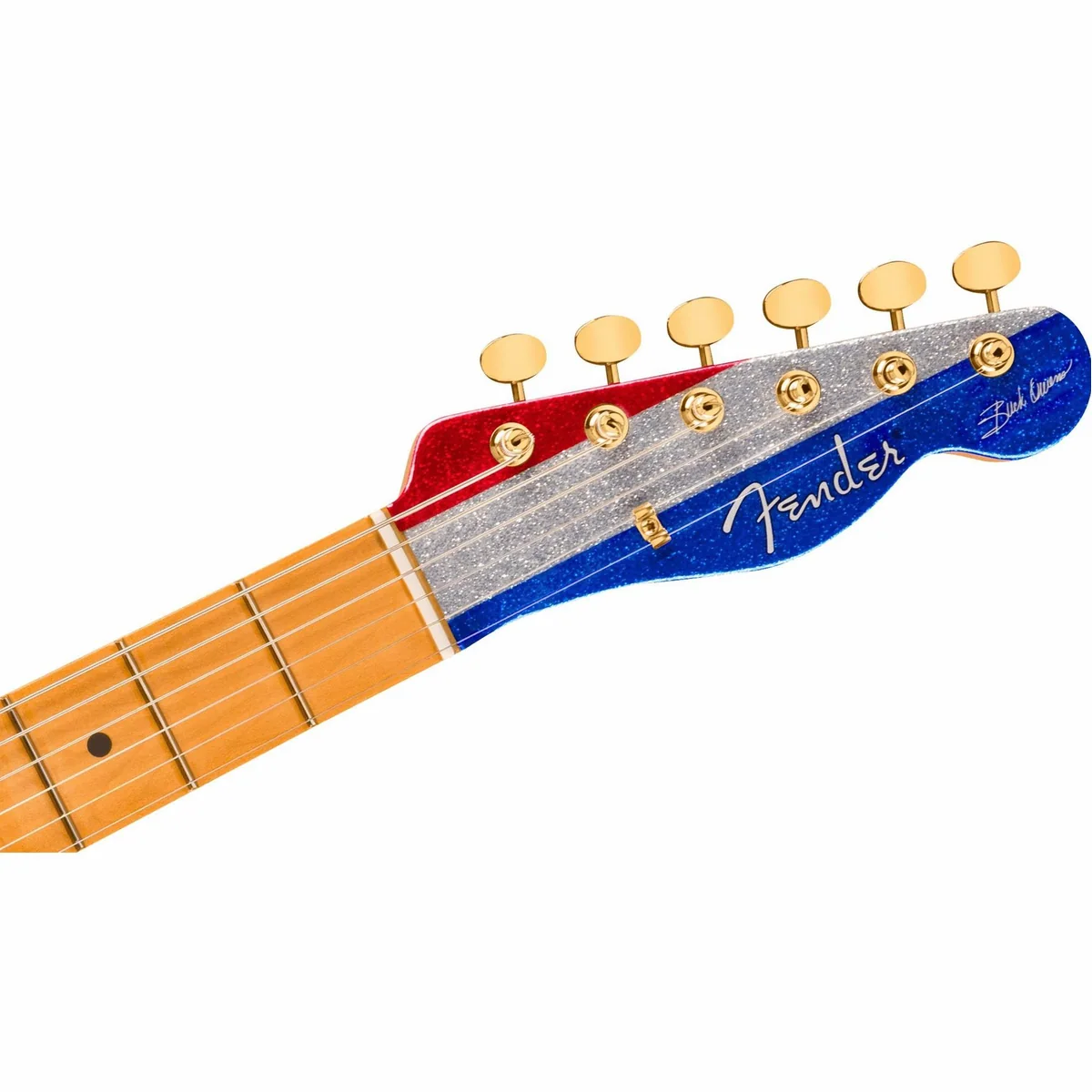 Fender Buck Owens Telecaster MN, Korpus aus Erle, Ahornhals, 3 Alnico Single Coil-Tonabnehmer 5