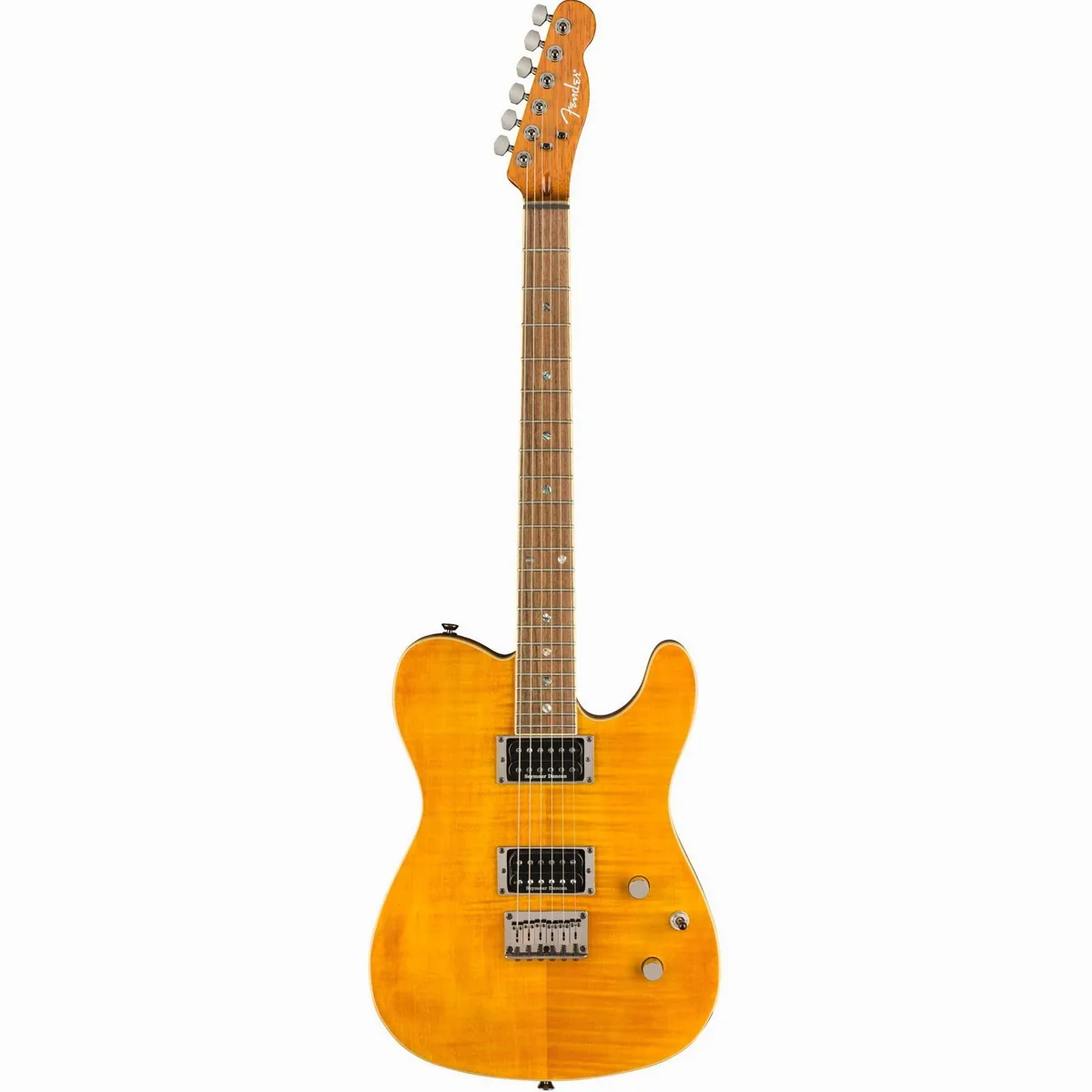 Fender Limited Edition Custom Telecaster FMT HH Amber, Mahagoni-Korpus, Seymour Duncan Tonabnehmer