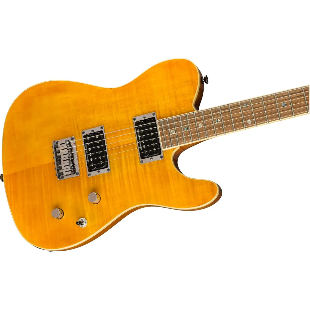 Fender Limited Edition Custom Telecaster FMT HH Amber, Mahagoni-Korpus, Seymour Duncan Tonabnehmer 3