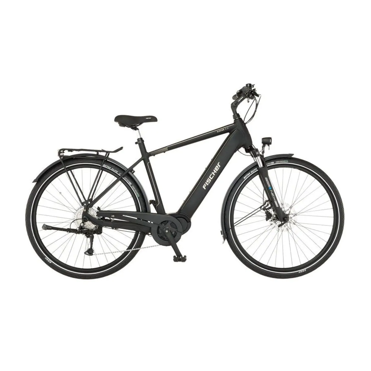 Fischer VIATOR 4.2i 630 E-Bike, 9-Gang Shimano, leistungsstarker Mittelmotor — Komfort, Integration, Transportvielfalt