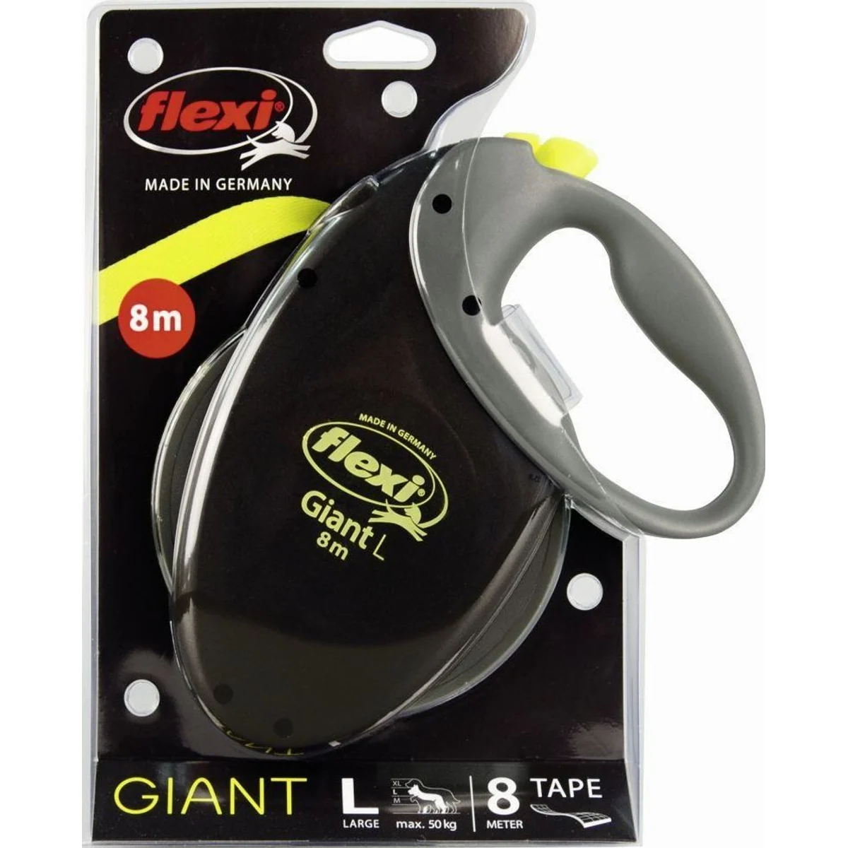 Flexi Giant Hundeleine, 8 m Gurt, hohe Sichtbarkeit, komfortabler Soft-Griff 3