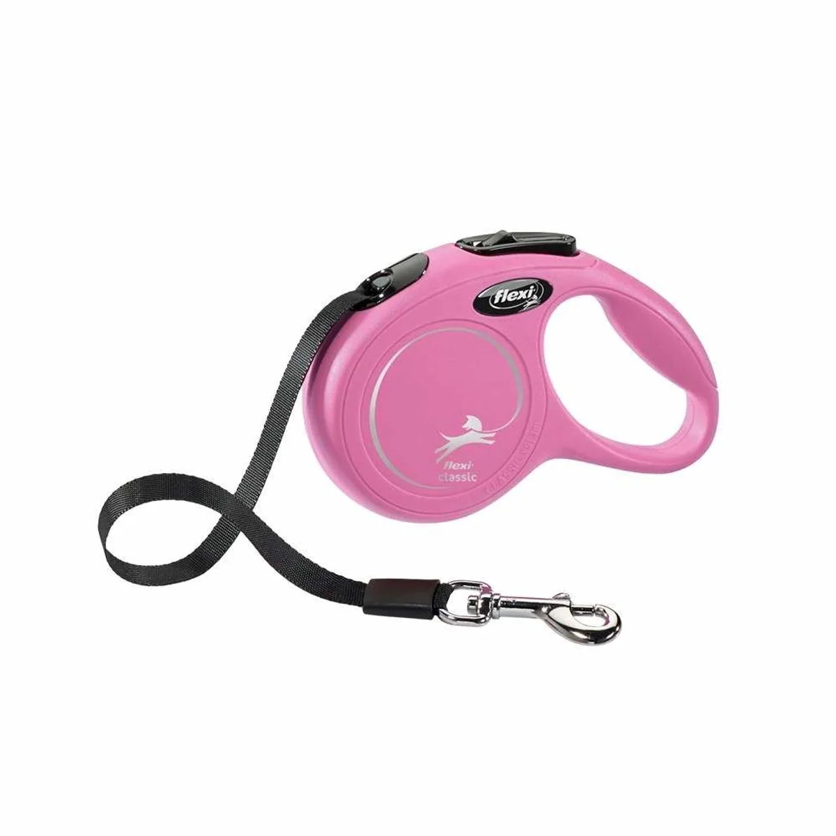 Flexi NEW CLASSIC Flexileine, 3m, pink — robust, ergonomisch, individuell einstellbar