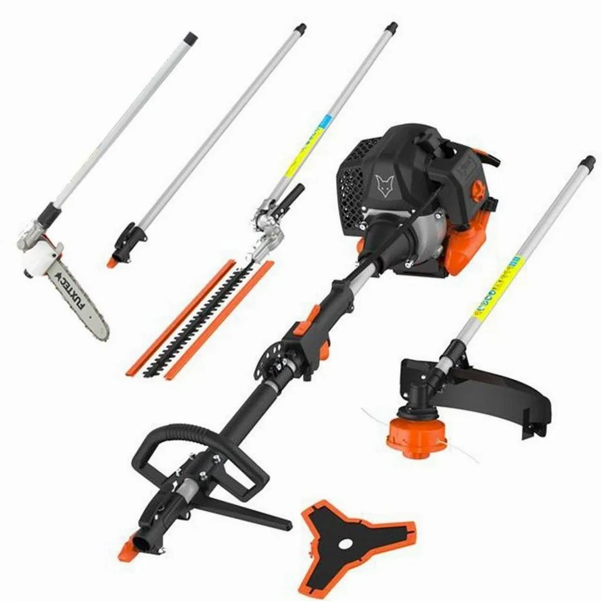 FUXTEC FX-MT252ER Motorsense, 5in1 Multitool, 3PS, abwinkelbarer Hochentaster