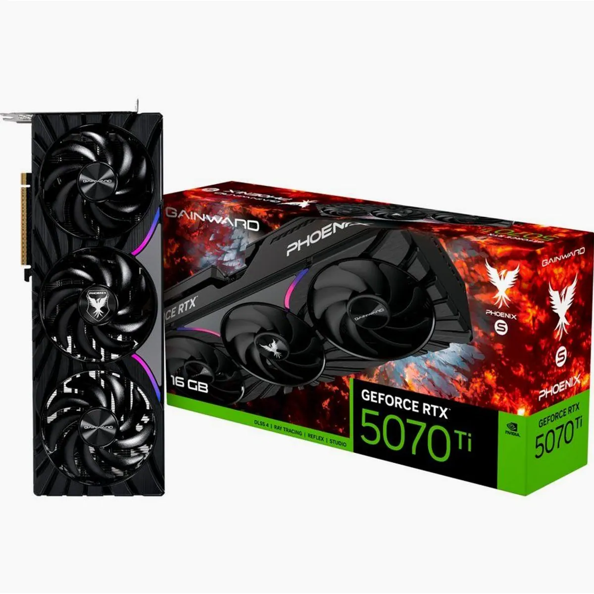 Gainward GeForce RTX 5070 Ti Phoenix-S, 16 GB GDDR7, DLSS 5, 3x DisplayPort, 1x HDMI 2.1