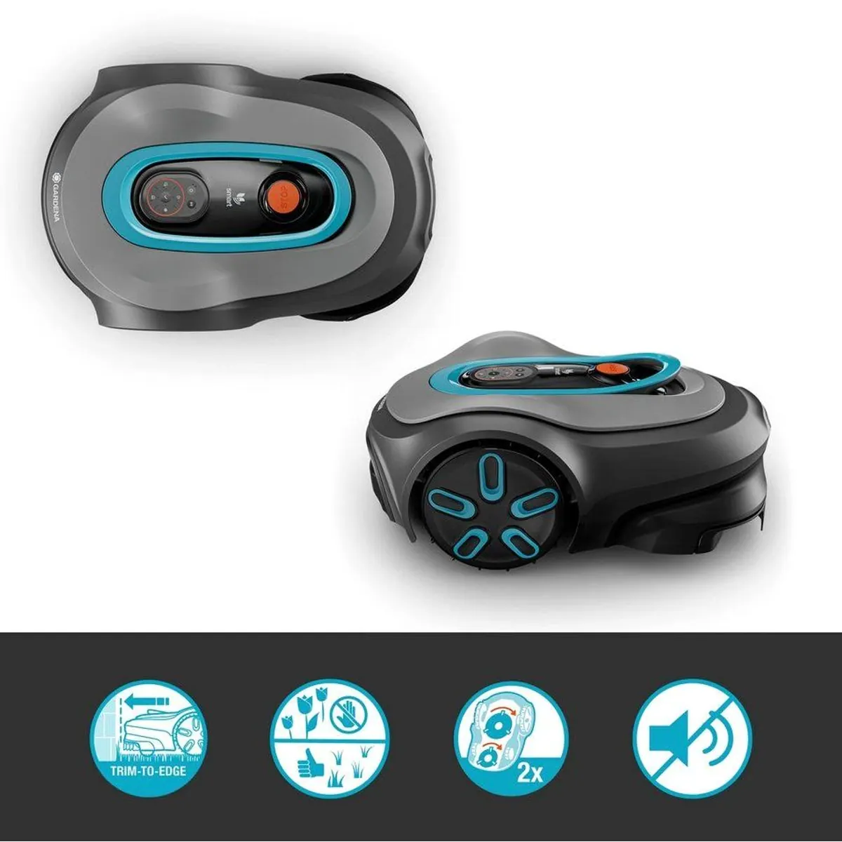 GARDENA smart SILENO max Rasenmähroboter, präzise Mähtechnik, intuitive App-Steuerung — bis 800 m² 3