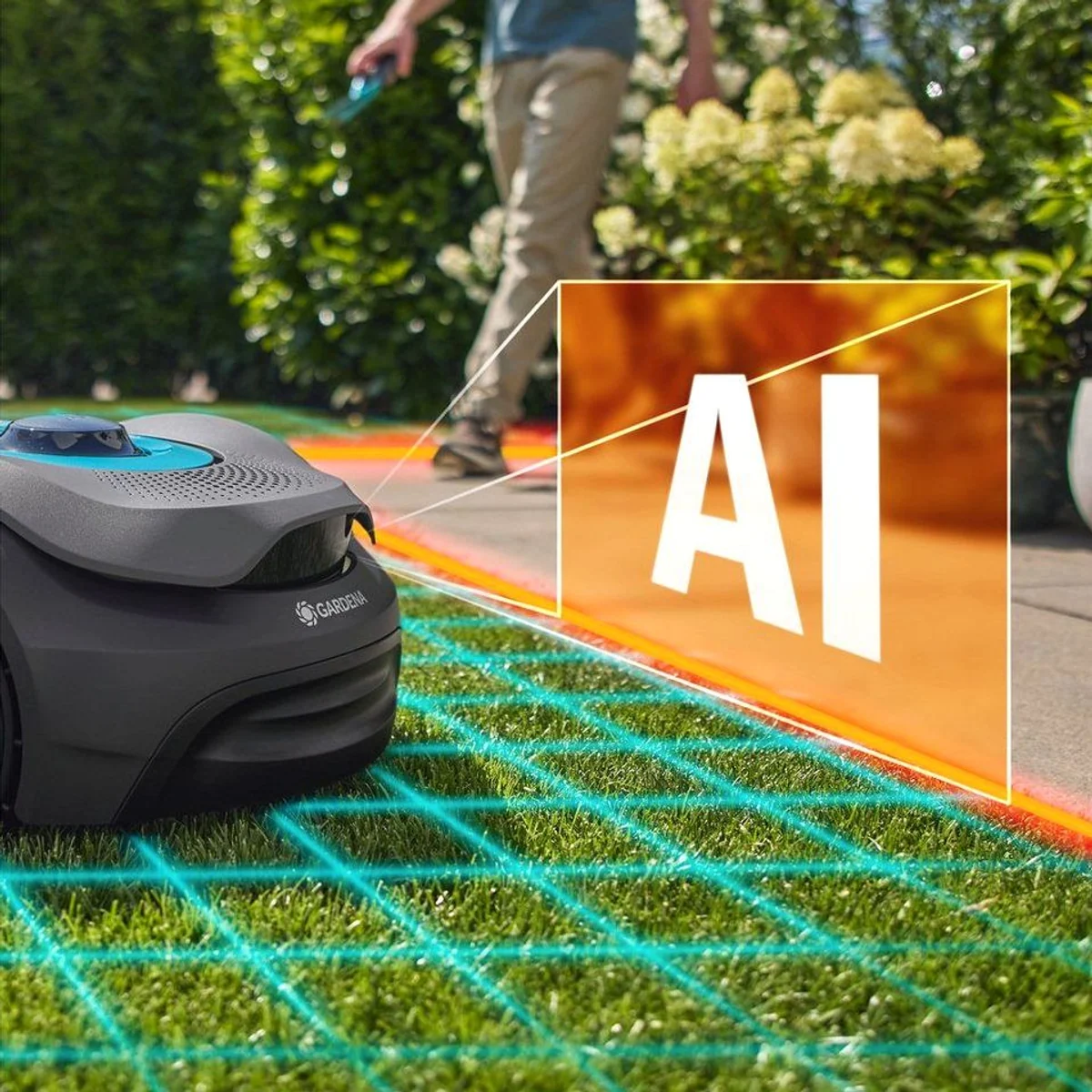 GARDENA smart SILENO sense 600, kabelloser Mähroboter, LONA Intelligence, Trim-to-Edge-Funktion 2