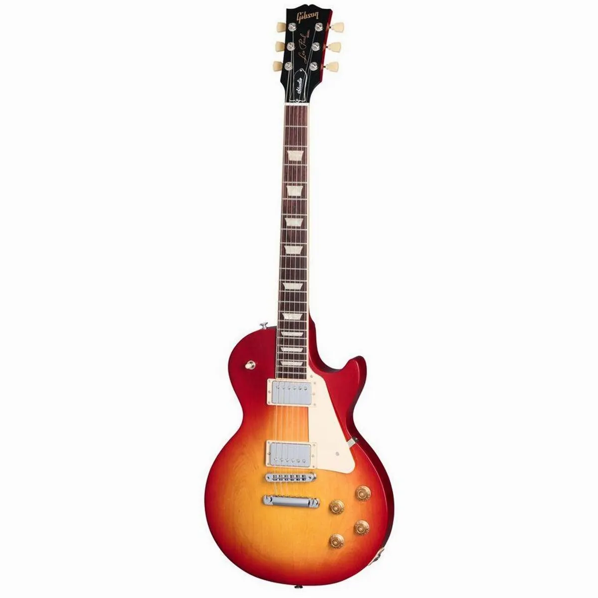 Gibson Les Paul Studio Cherry Sunburst E-Gitarre, Mahagoni-Korpus, Burstbucker Pro Humbucker