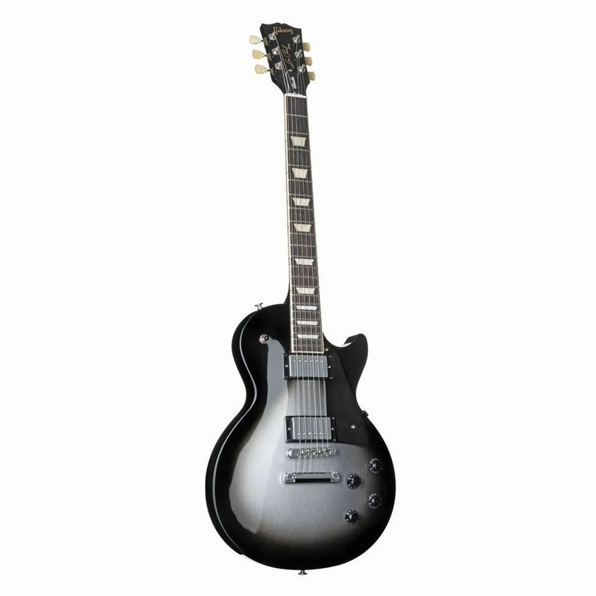 Gibson Les Paul Studio Silverburst E-Gitarre, Mahagoni-Korpus, Burstbucker Pro Humbucker