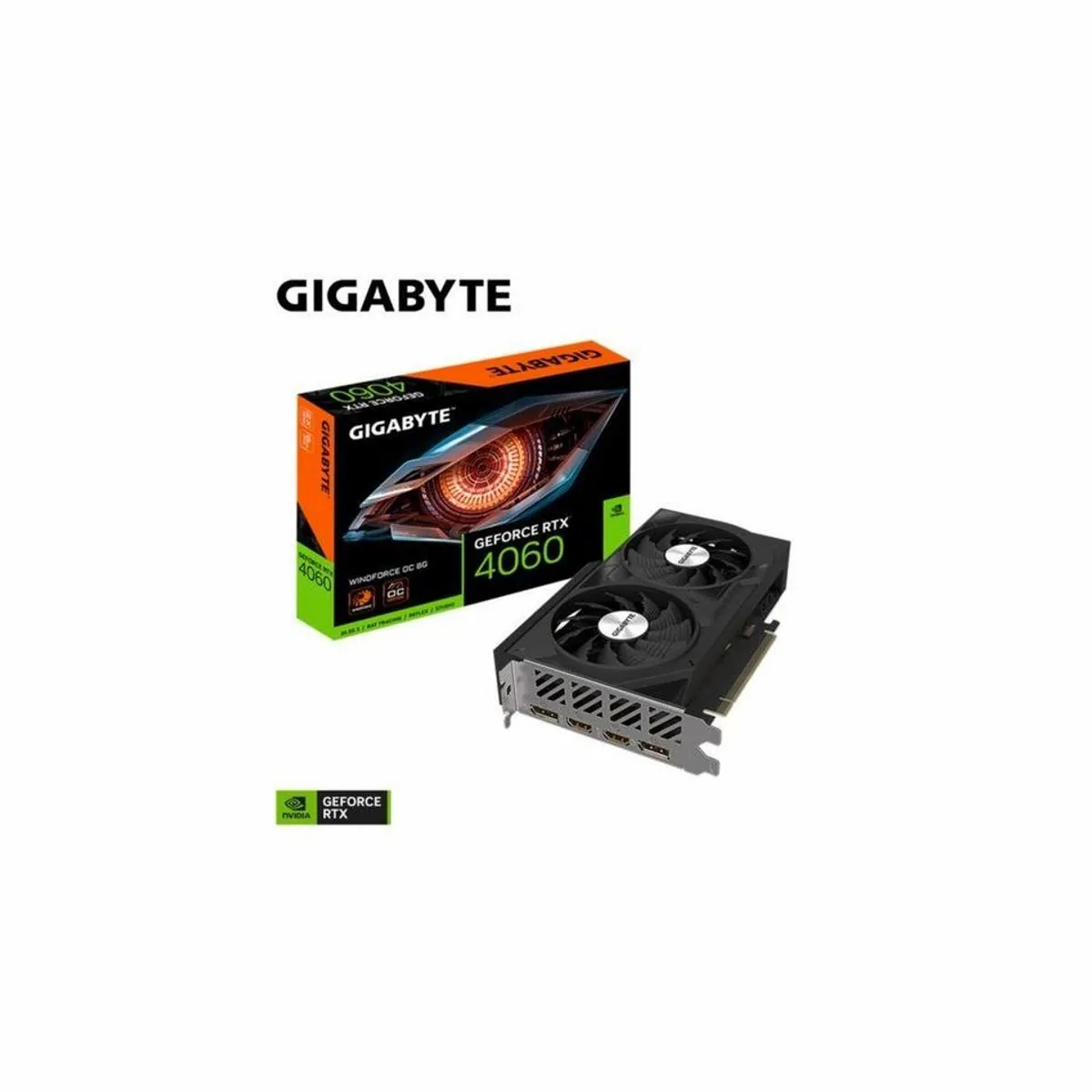 Gigabyte GeForce RTX 4060 WINDFORCE OC 8G, leistungsstarker Grafikprozessor, fortschrittliche Kühlung, optimierte Gaming-Performance