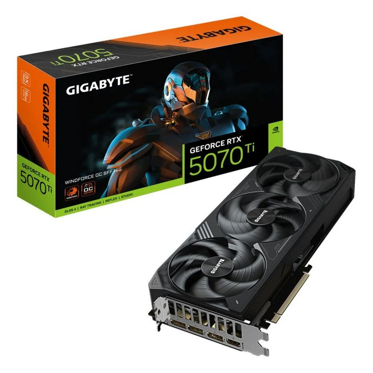 Gigabyte GeForce RTX 5070 Ti WINDFORCE OC SFF, 16GB GDDR7, kompaktes Design