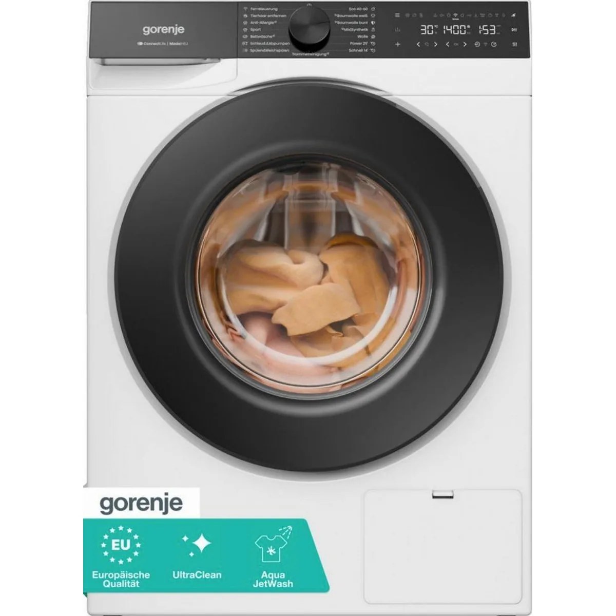 Gorenje Waschmaschine W5G684A3T1, 8 kg, 1400 U/min, effiziente Energieklasse A+