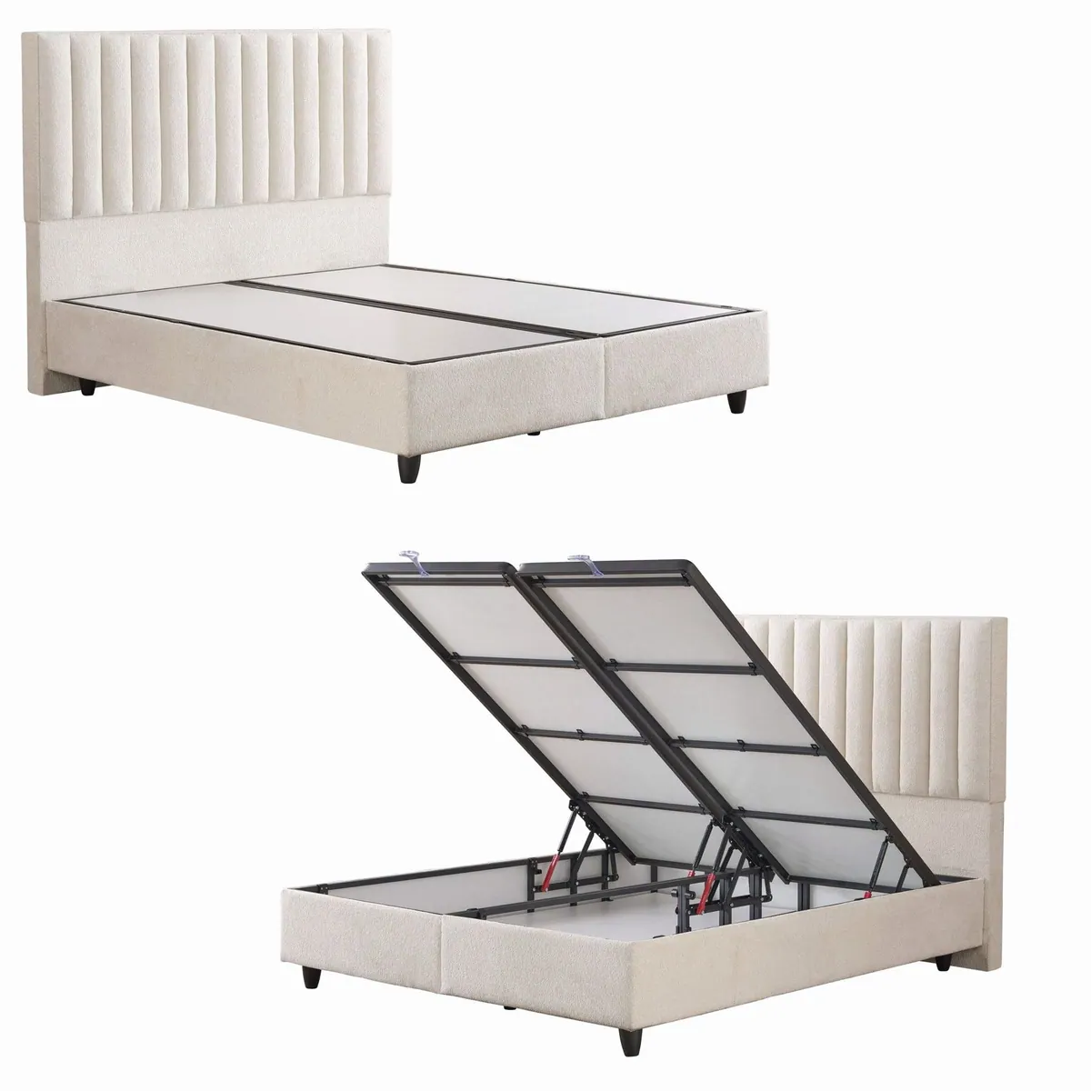 gowoll Belezza Boxspringbett, ergonomischer Schlafkomfort, Stauraum inklusive 4