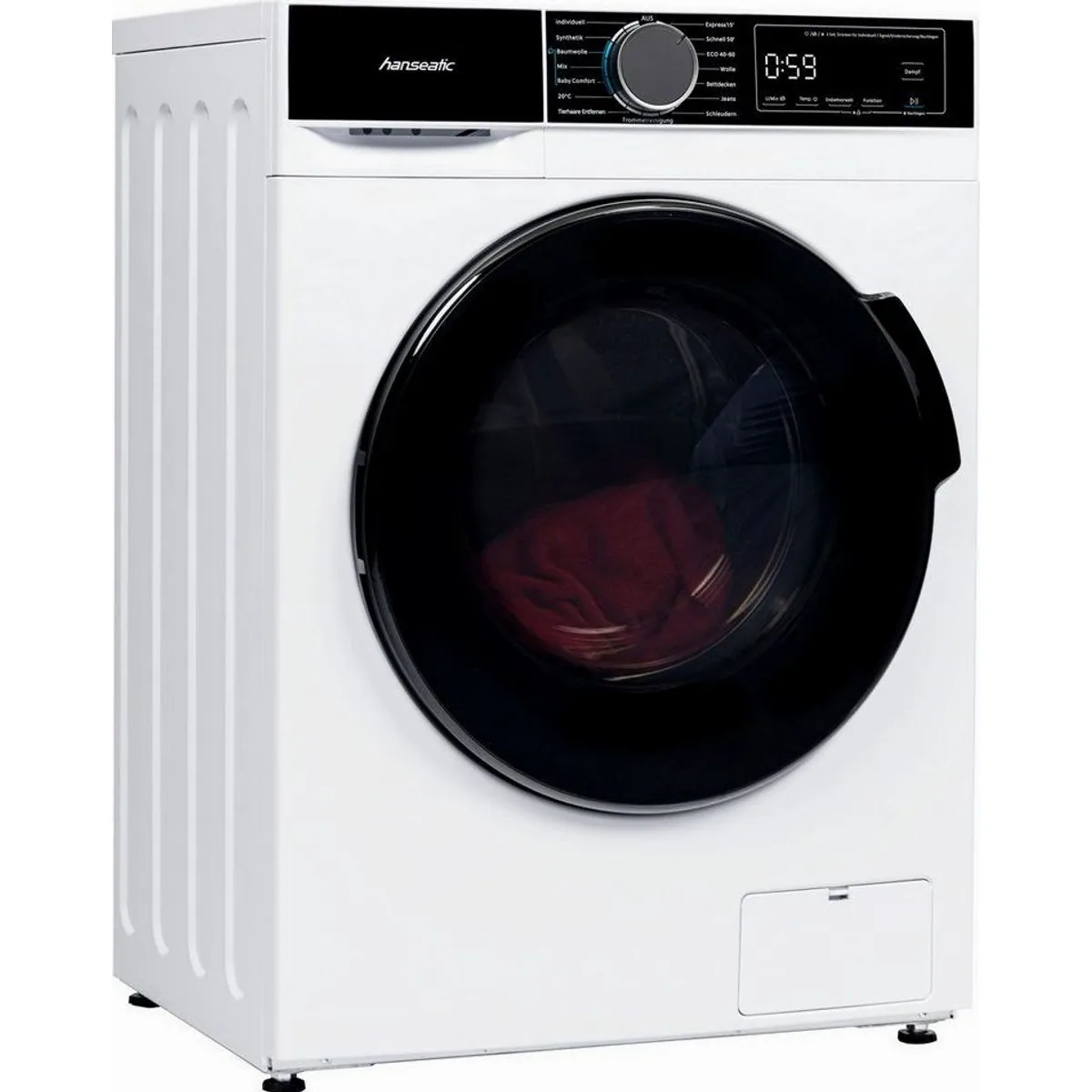 Hanseatic Waschmaschine HWMA814B, 8 kg, 1400 U/min, energieeffizient und sicher 2