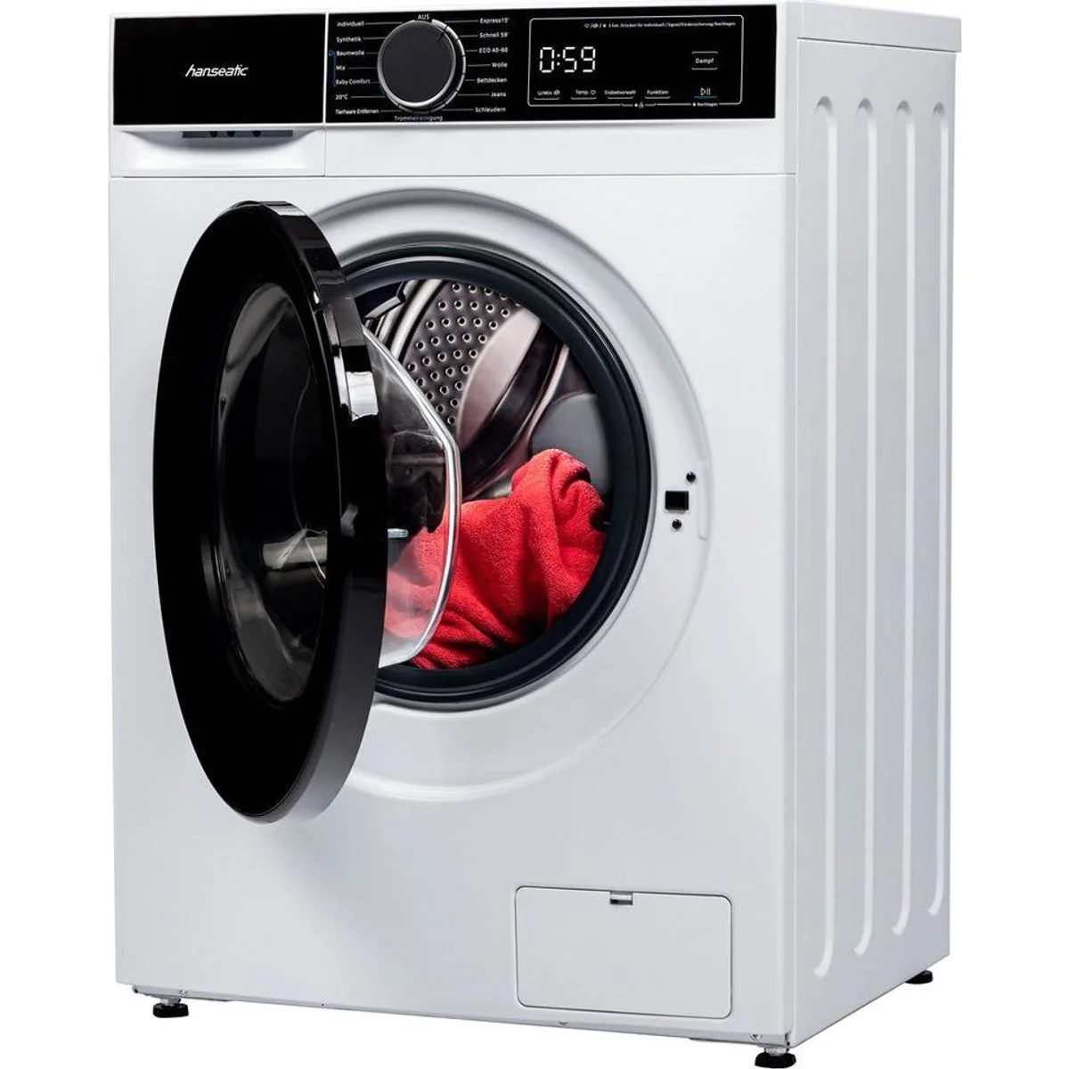 Hanseatic Waschmaschine HWMA814B, 8 kg, 1400 U/min, energieeffizient und sicher 3