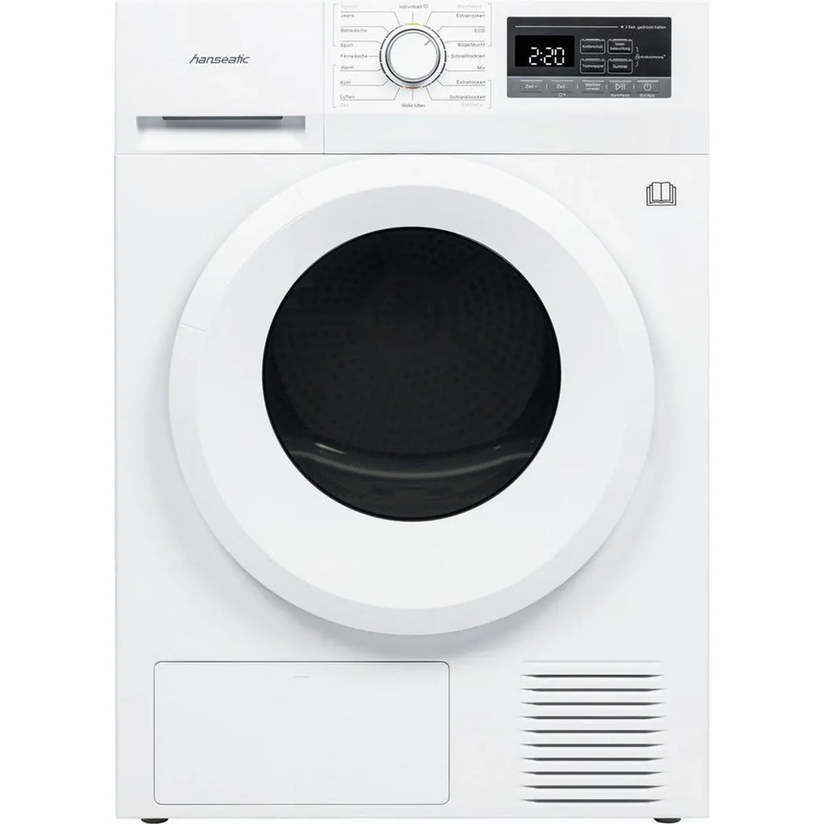 Hanseatic Wärmepumpentrockner HWT8EGT, energieeffizient, leise, langlebig 3