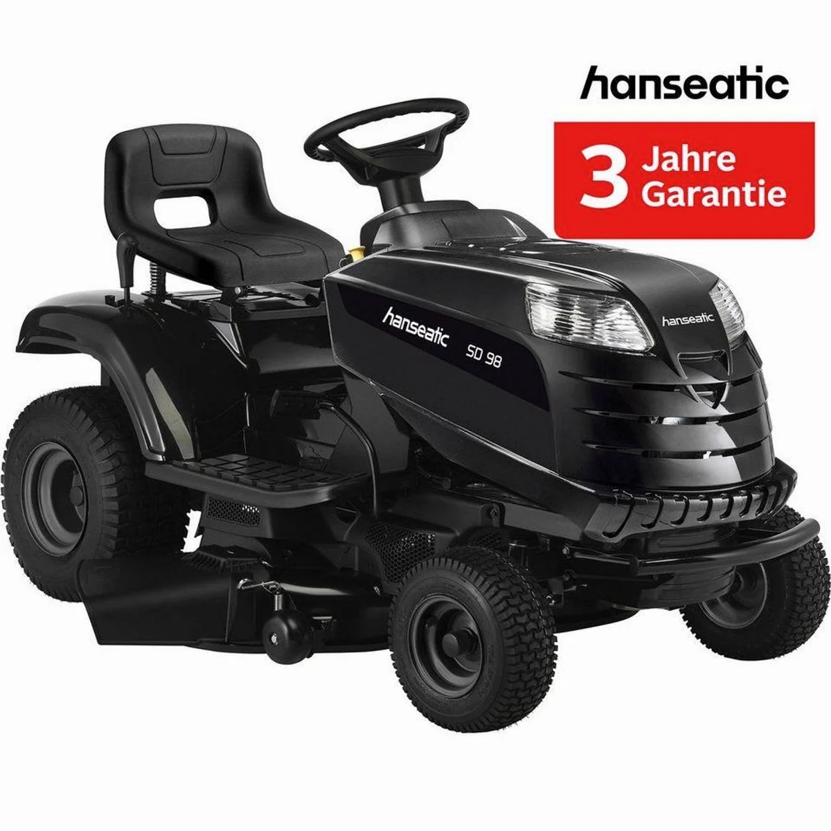 Hanseatic Rasentraktor SD 98, 98 cm Schnittbreite, vielseitig und effizient