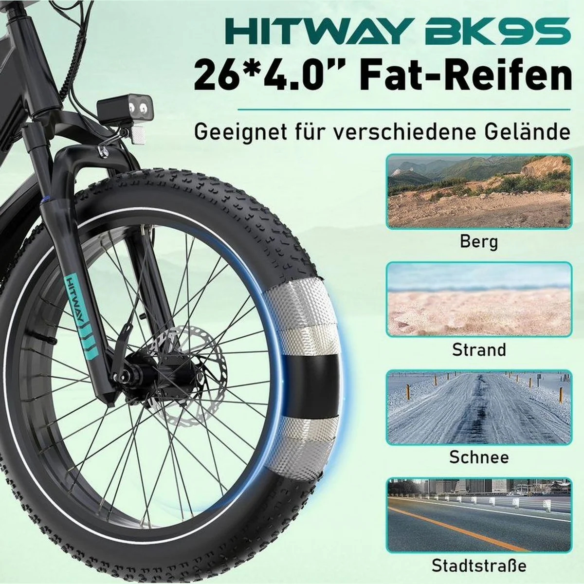 HITWAY BK9S E-Bike, leistungsstarker Motor, intuitiver Drehmomentsensor, hochwertige Ausstattung 2
