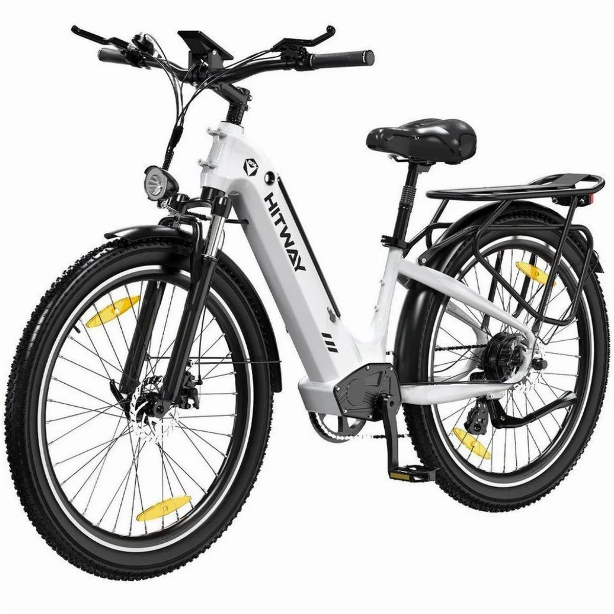 HITWAY E-Bike Pedelec, leistungsstarker 48V Akku, Shimano 7-Gang-Schaltung