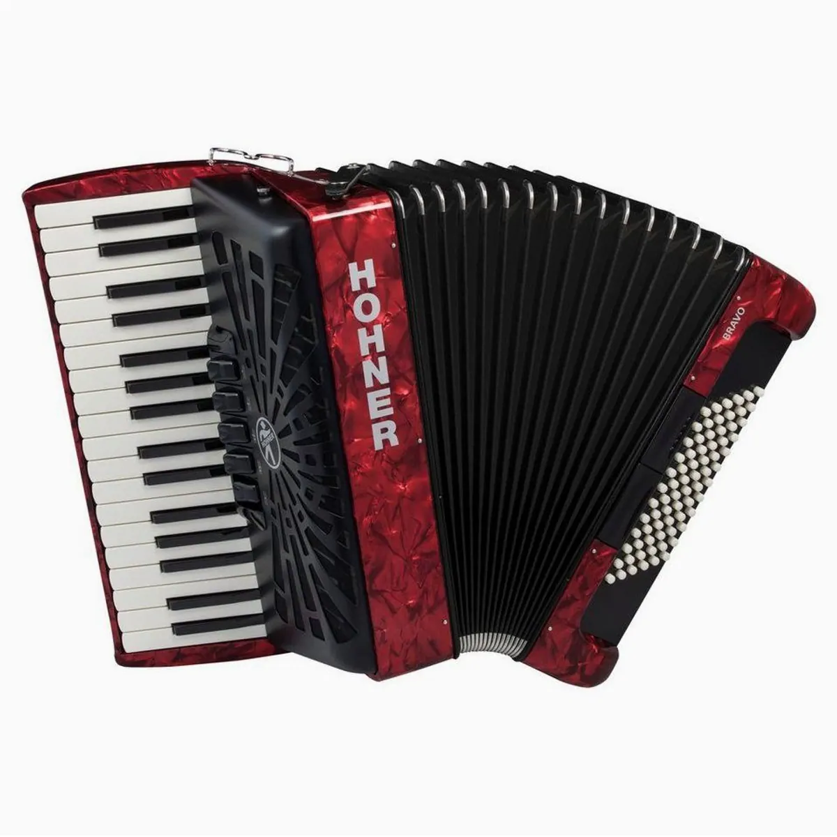 Hohner Bravo III 72, 34 Melodietasten, Silent-Key Technologie — Premium Akkordeon